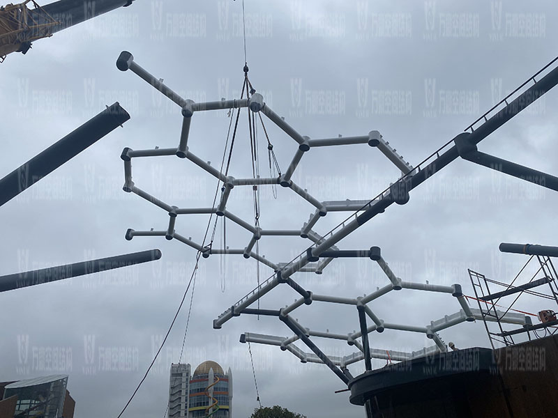 樂清鐵定溜溜樂園ETFE天幕及PTFE景觀傘膜結構工程竣工