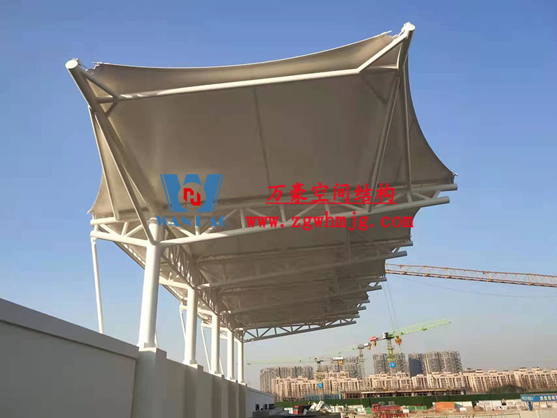 張家港市新建九年一貫制學校膜結構工程完工