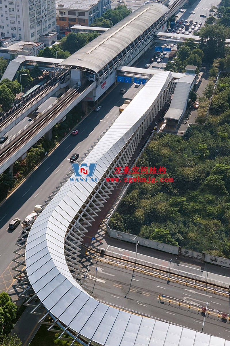 深圳龍崗三館一城ETFE連廊膜結構項目 深圳龍崗三館一城ETFE連廊膜結構項目