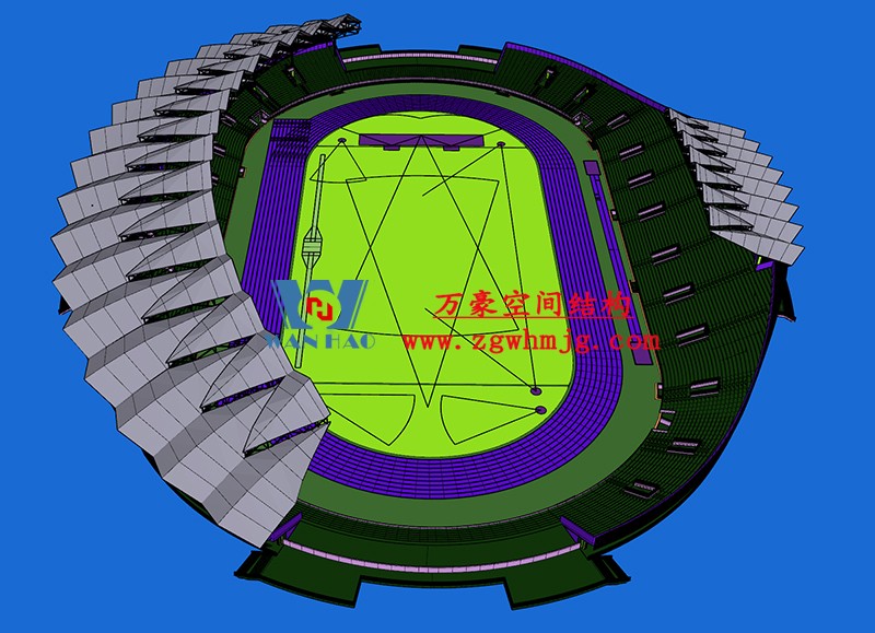萬豪2022第14標-張掖奧體中心建設項目（EPC）總承包體育場PTFE膜結構專業分包工程