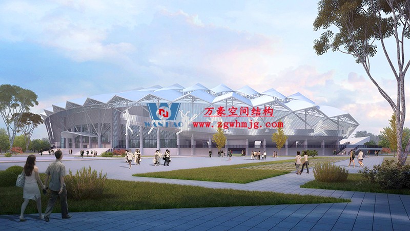 張掖奧體中心建設項目（EPC）總承包體育場PTFE膜結構專業分包工程