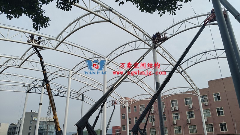 國網江西省電力有限公司培訓中心實訓基地改造膜結構項目最新施工進度 國網江西省電力有限公司培訓中心實訓基地改造膜結構項目最新施工進度