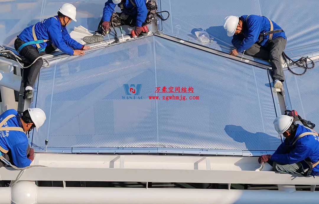 已完工，這個ETFE氣枕商業天幕閃亮登場！