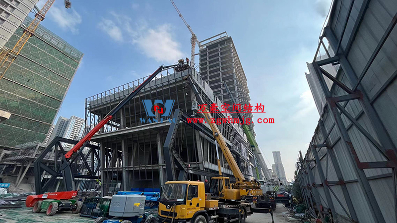 中建錦源匯廣場10-3#樓膜結構工程開始施工